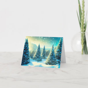 Christmas Holidays Winter Wonderland Personalize Holiday Card