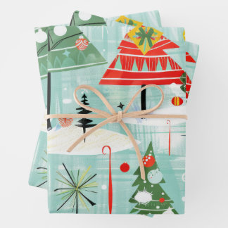 Christmas Holidays Wrapping Paper Sheet