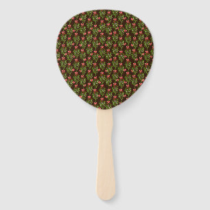 Christmas Hollies - Hand Fan