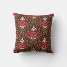 Christmas Holly and Berry Sofa Accent
