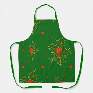 Christmas Holly     Apron