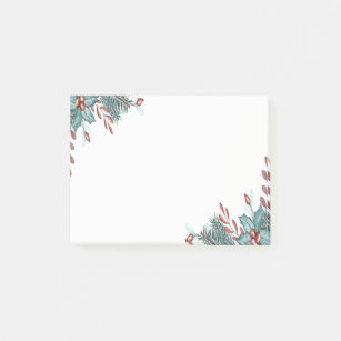 Christmas Holly Berries Branches Holiday Post-it Notes