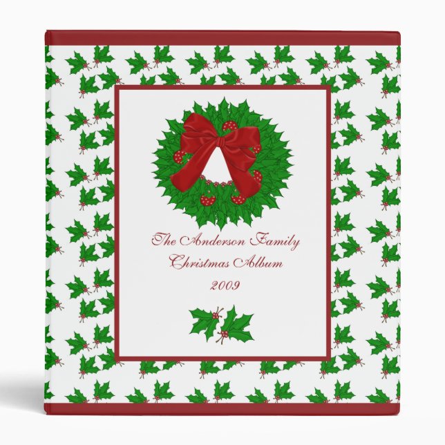Christmas Holly Binder (Front)