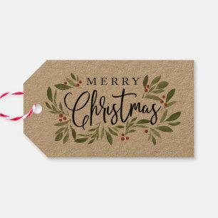 Christmas Holly Christmas gift tag