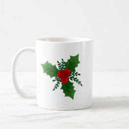 Christmas Holly Coffee Mug