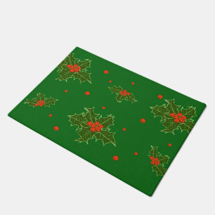 Christmas Holly Doormat