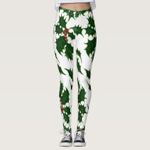 Christmas Holly et Berries Leggings