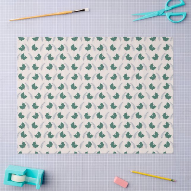 Christmas Holly gift wrap Tissue Paper (Craft)