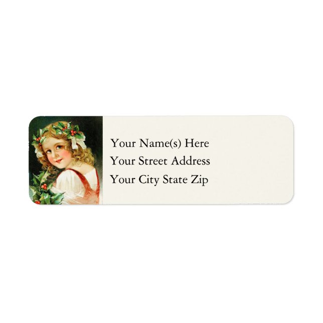 Christmas Holly Girl Vintage (Front)