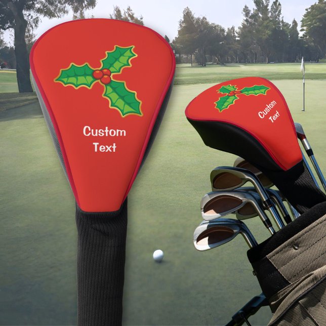 Christmas Holly Golf Head Cover (Creator Uploaded)