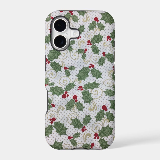 Christmas Holly iPhone Case (Back)
