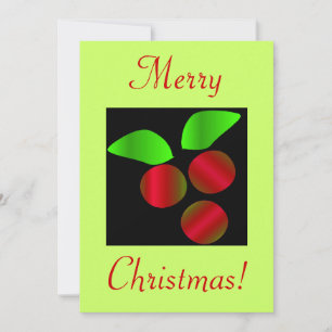 Christmas Holly IV Invitation