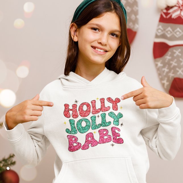 Christmas Holly Jolly Babe Modern Glitter Script (Creator Uploaded)