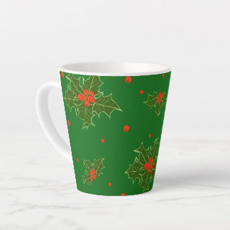 Christmas Holly    Latte Mug