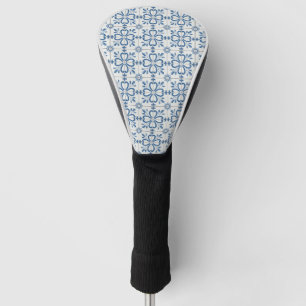 Christmas holly leaves and flowers petals tiles golf head cover