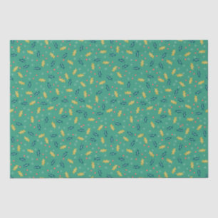 Christmas Holly Leaves & Berries w/ Snowflakes Tissue Paper