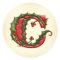 Christmas Holly Monogram C Envelope Seals