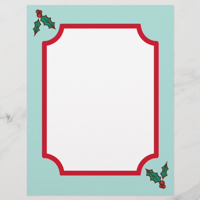 Christmas Holly Paper (Front)