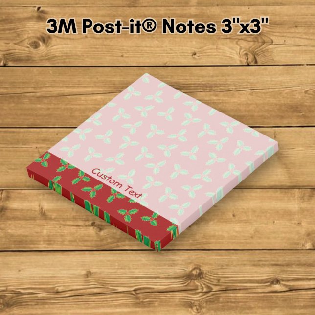 Christmas Holly Pattern Post-it Notes (Creator Uploaded)