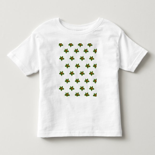 Christmas Holly Pattern     Toddler T-shirt (Front)