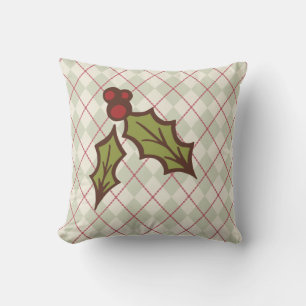 Christmas Holly Pillow