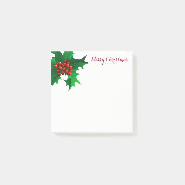 Christmas Holly Post-it-Notes Post-it Notes (Front)