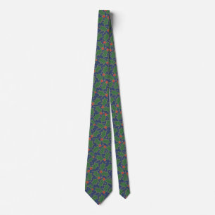 Christmas Holly Tie