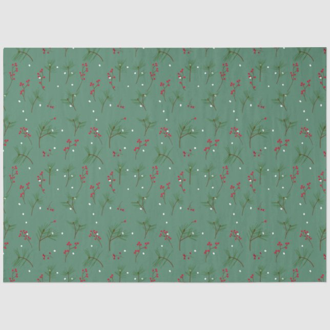 Christmas Holly Tissue Paper (Front)