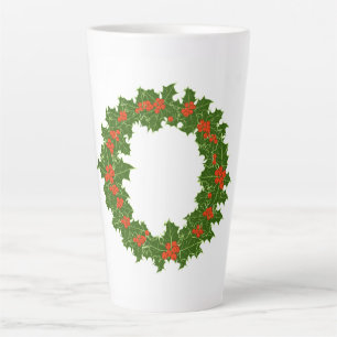 Christmas Holly Wreath  Coffee Mug