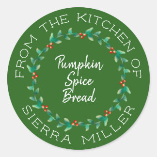 Christmas Holly Wreath Kitchen Treats Green Label