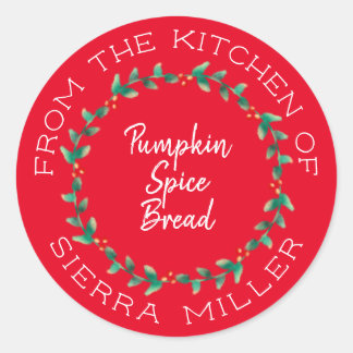 Christmas Holly Wreath Kitchen Treats Red Label