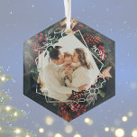 Christmas Holly Wreath Ornament<br><div class="desc">Christmas Holy Wreath Family Photo Ornament. Add your precious family photo memory and include the year to add to your Christmas Tree. Photo Credit: Elina Fairytale & 
Daria Shevtsova</div>