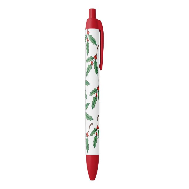 Christmas Holly Writing Pens Gift (Bottom (Vertical))
