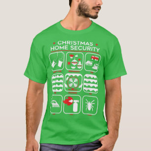 Christmas Home Security Funny T-Shirt