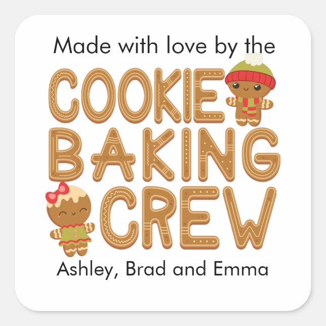 Christmas Homemade Baking Labels (Front)