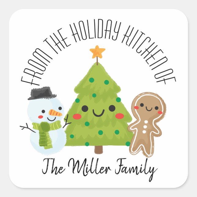 Christmas Homemade Baking Labels (Front)