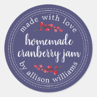 Christmas Homemade Cranberry Jam Canning