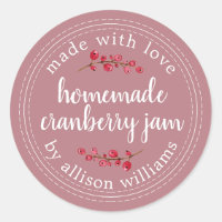 Christmas Homemade Cranberry Jam Canning Purple