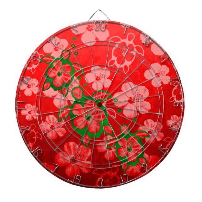 Christmas Honu Turtles Dartboard (Front)
