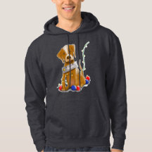 Christmas hoodie dog