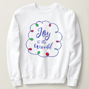 Christmas Hoodie, Womens Joy to the World Sweatshirt