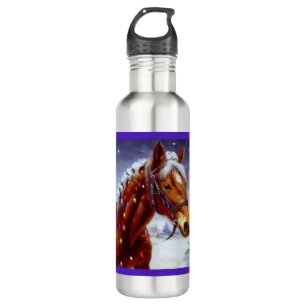 Christmas Horse 3 710 Ml Water Bottle