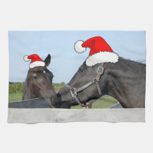Christmas Horse and Pony Kitchen Towel