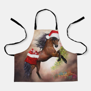 Christmas Horse Apron