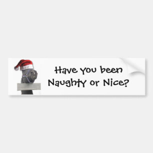 Christmas Horse Bumper Sticker