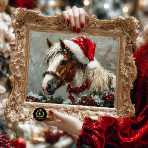Christmas Horse Furniture Decoupage Tissue Paper