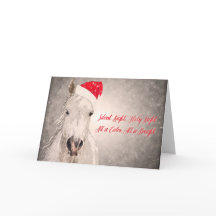 Christmas Horse Greeting Card Holiday Greetings