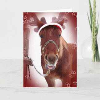 Christmas Horse Holiday Card