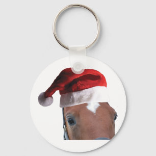 Christmas Horse Keychain