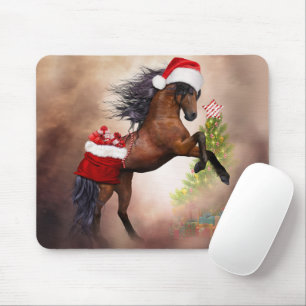 Christmas Horse Mouse Pad
